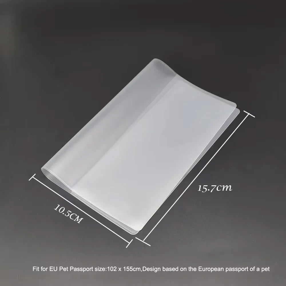 Travel Accessories EU Animal Pet Passport Cover Dog Pet Id Badge identification  Card Cover Passport for Pet Dog Cat