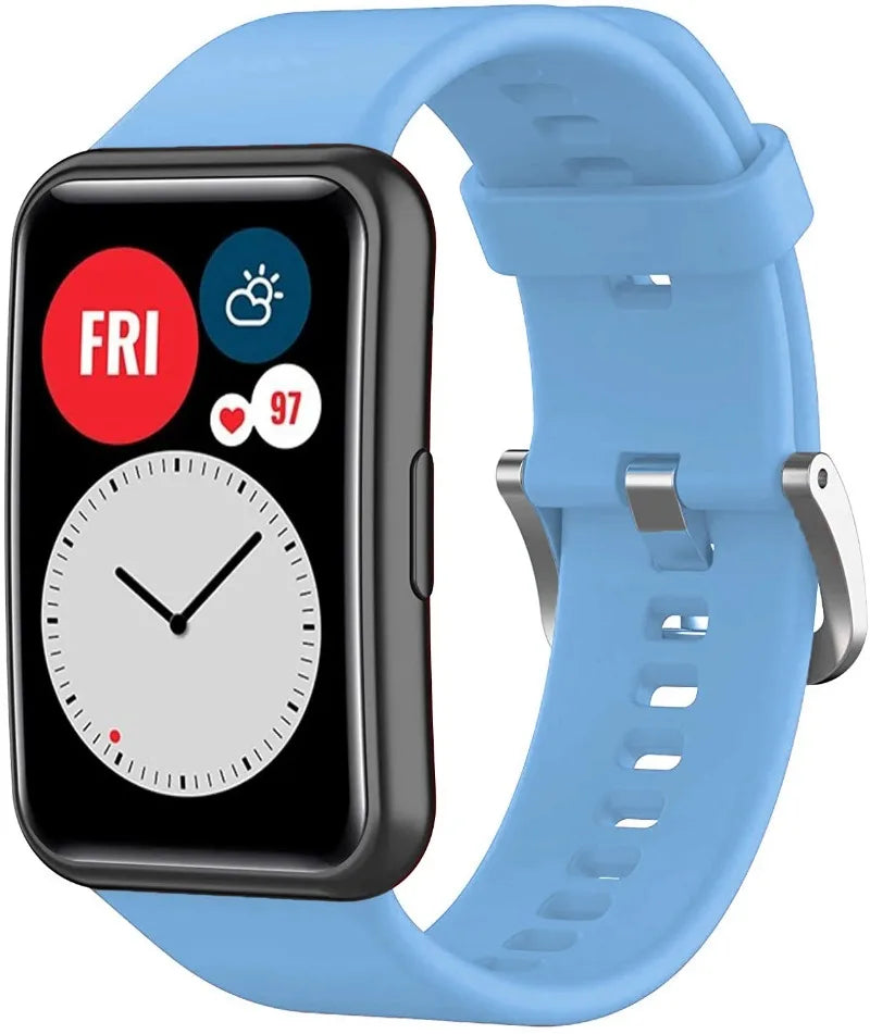 Silicone strap for Huawei Watch Fit Original Smart watch replacement Huawei Fit Bracelet wristband Huawei Watch Fit new Correa