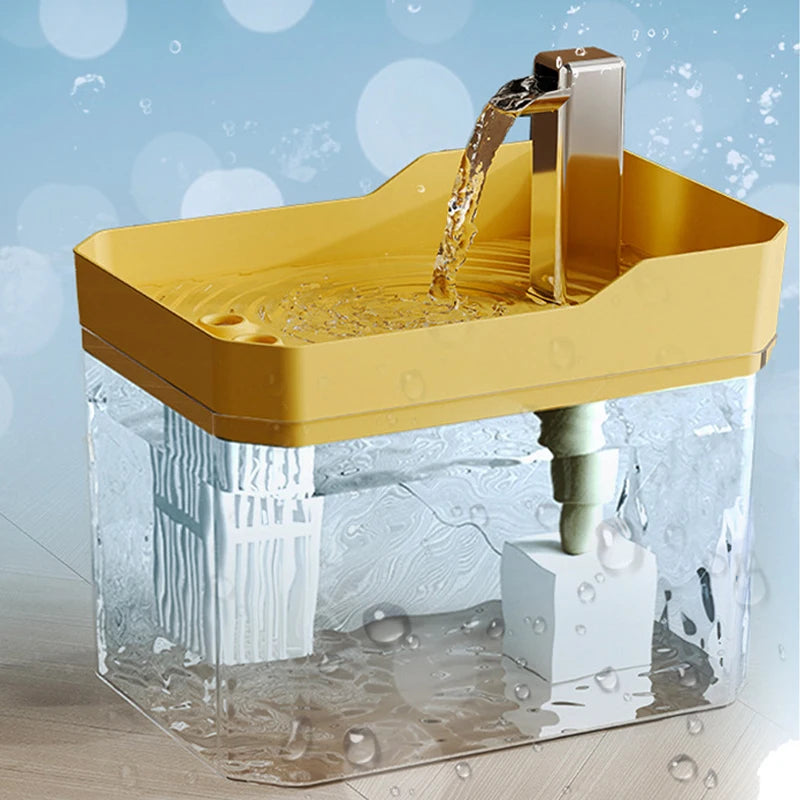 Automatic Cat Water Fountain 1500ml USB Mute Pet Drinking Dispenser Pet Drinker for Cats Kitten Water Dispenser Cat Accessories