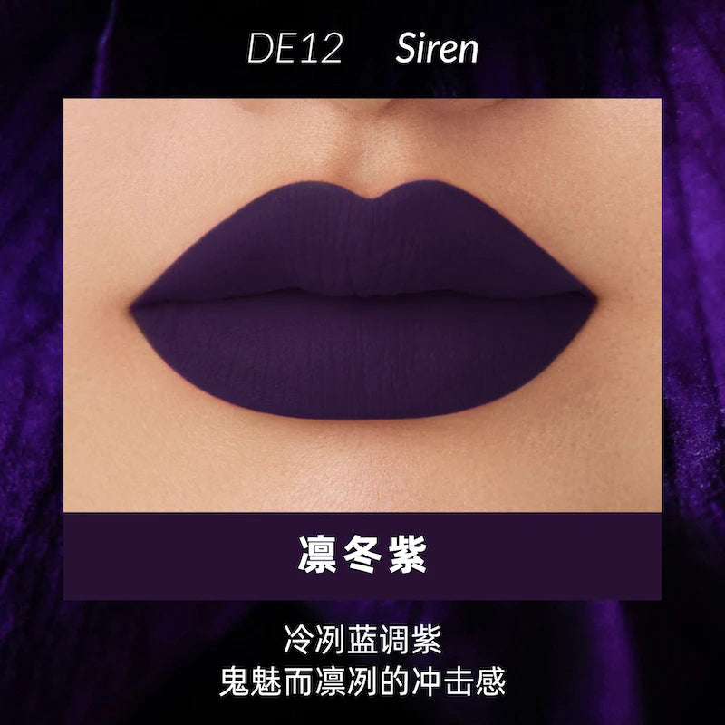 Kaleidos Lipstick Lip Cream Matte Velvet Nude Colours Lip Mud Waterproof Lip Gloss Long Lasting Lip Stain