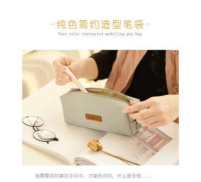 Pencil Case School Supplies Large Capacity Pencil Pouch Estuches Basic Pen Case Trousse Scolaire Kawaii Stationery Pencilcase