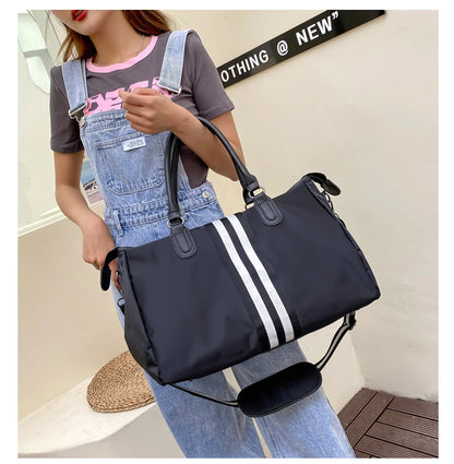 Personalized Travel Bag Men's And Women's Handbags Sports Training Yoga Bag Waterproof Weekend Bag Customized Logo Name Pattern