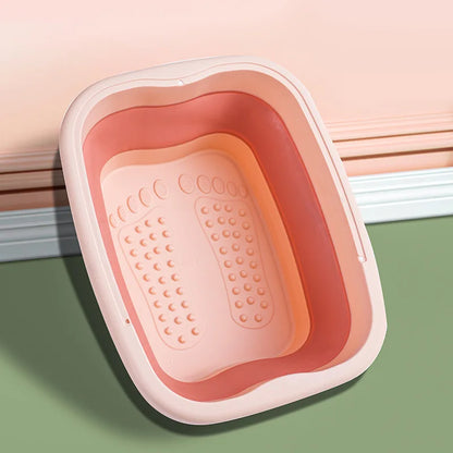 Footbath Massage Bucket Spa Foot Bath Bucket Household Soaking Bucket Folding Basin Sauna Bathtub Pedicure Foldable Bath Bathtub