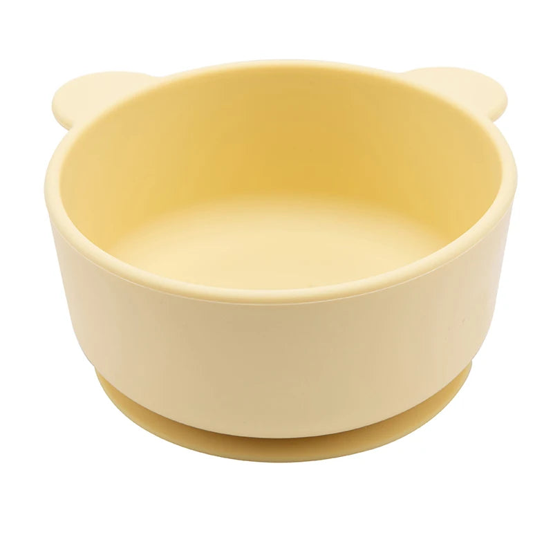 New Silicone Baby Feeding Bowl Tableware for Kids Waterproof Suction Bowl Feeding Bowl BPA Free Silicone Dishes for Baby Bowl