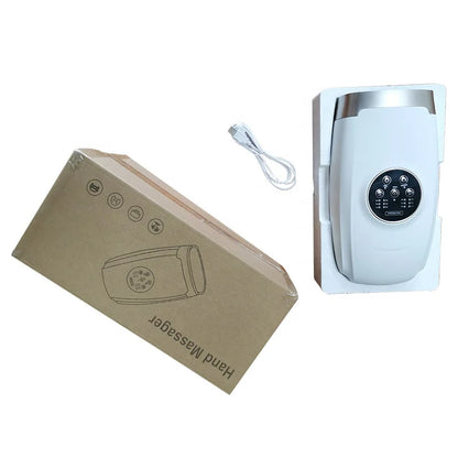 Cordless electric handheld massager with heat and pressure point therapeutic massager suitable for carpal tunnel