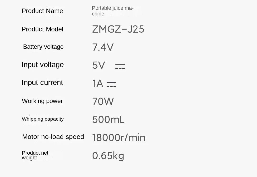 Portable Multifunction Fruit Juicer Blender 10 Blade Mini Ice Blender Smoothie Maker USB Charging Wireless Juice Extractor