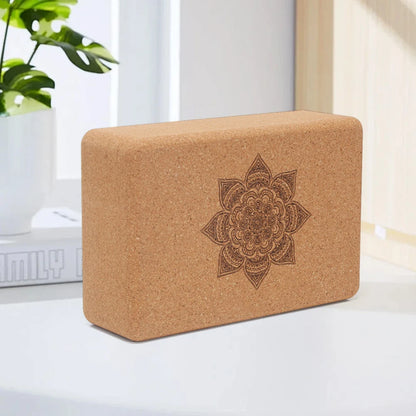 Cork Yoga Block Set EVA Gym Blocks Cork Foam Yoga Brick Exercise Stretch Body Shaping Wood Yoga Blocks Fitness Yoga Accessories