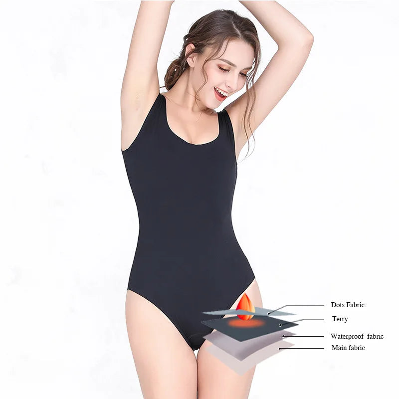 Menstrual Swimsuit Women 4 Layer Period Swimwear Leak Proof Beach Menstrual Bikini Menstrual Panties Teen Absorbent Swim Bottom
