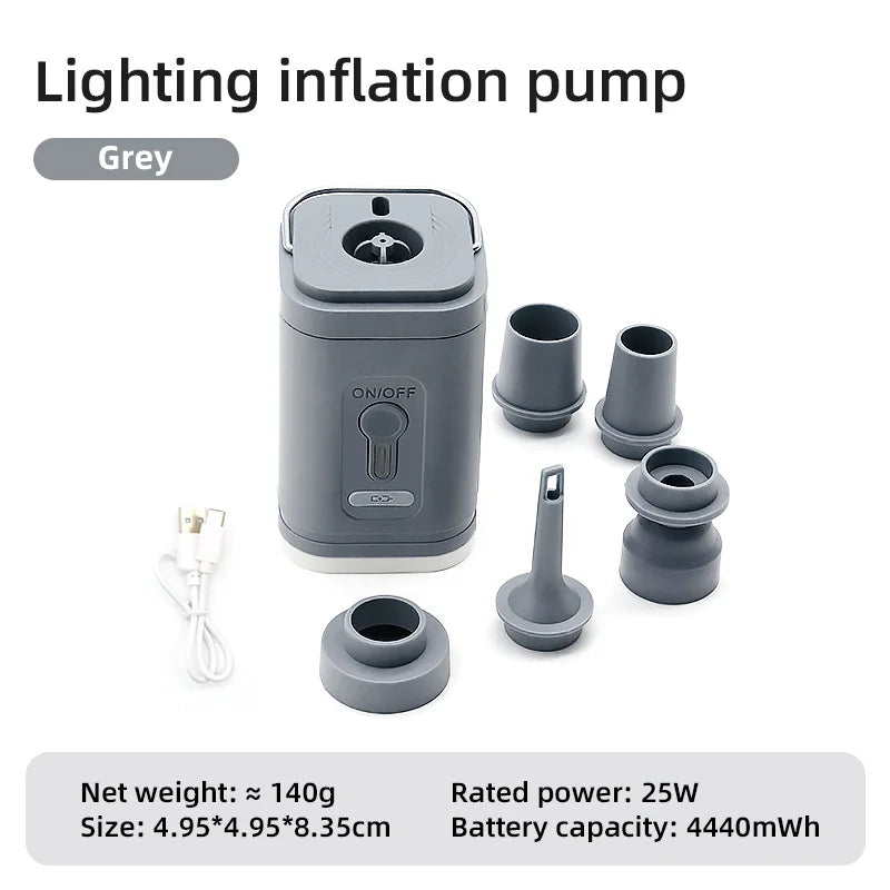 Electric Air Pump for Inflatables Portable Mini Vacuum Pump Blow Up Pool Raft Bed Boat Toys, Vacuum Bags Yoga Exercise Ball