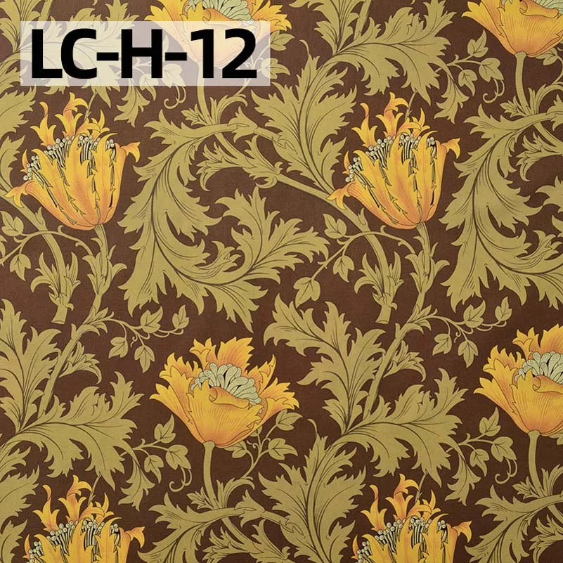 William Morris Fabric Cotton Digital Printing Classic Flower Printed Handmade Crafts Supplies Per Half Meter