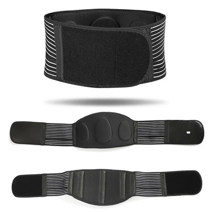 Breathable Back Brace for Lower Back Pain - Lumbar Support Belt w/ Pad for Men & Women - Sports & Work Support"