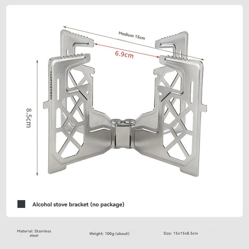CAMPINGMOON AS-1/AS-ST Outdoor Small Picnic Equipment Alcohol Stove Brass Stove Liquid Alcohol Stove Head Portable Stove