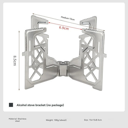 CAMPINGMOON AS-1/AS-ST Outdoor Small Picnic Equipment Alcohol Stove Brass Stove Liquid Alcohol Stove Head Portable Stove