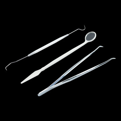 Dental Tool Kit Stainless Steel Instrument Disposable Cleaning Tools Mouth Mirror Probe Hook Pick Tweezer Set dentista Oral Care