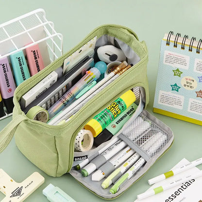 Super Large Capacity Pencil Case School Acsesories Pen Bag Student Box Back to School Office Supplies Statioenry Accessories