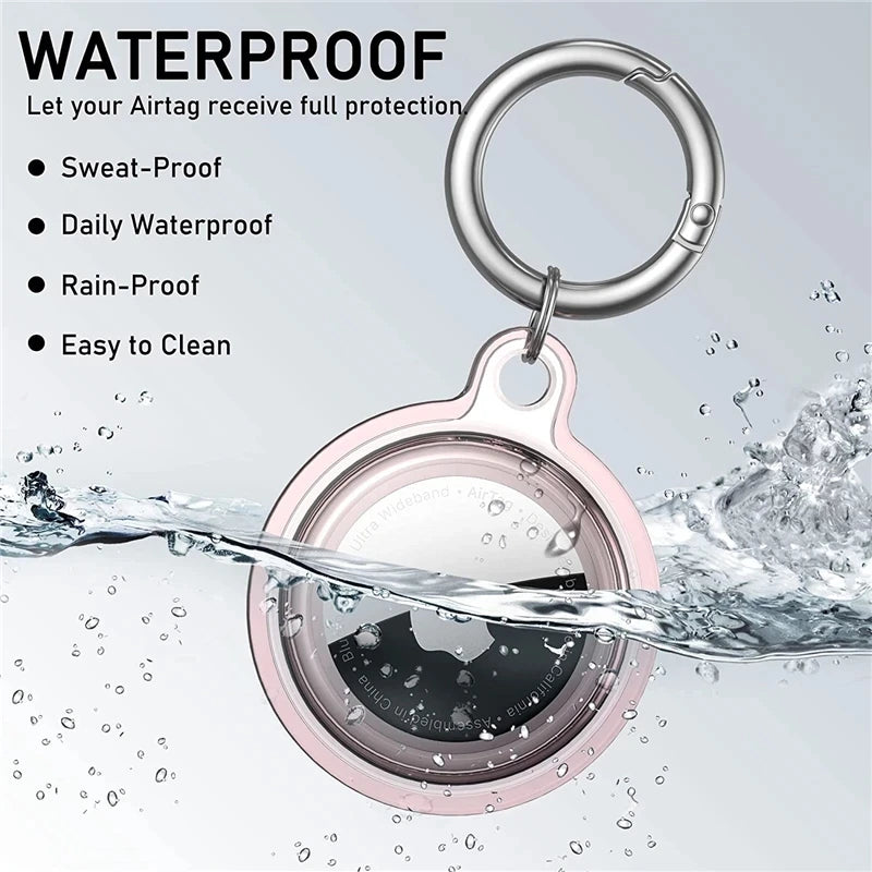 Soft Case for Apple Airtag Waterproof Anti-lost Keychain Holder Keys Tracker Protective Full Cover