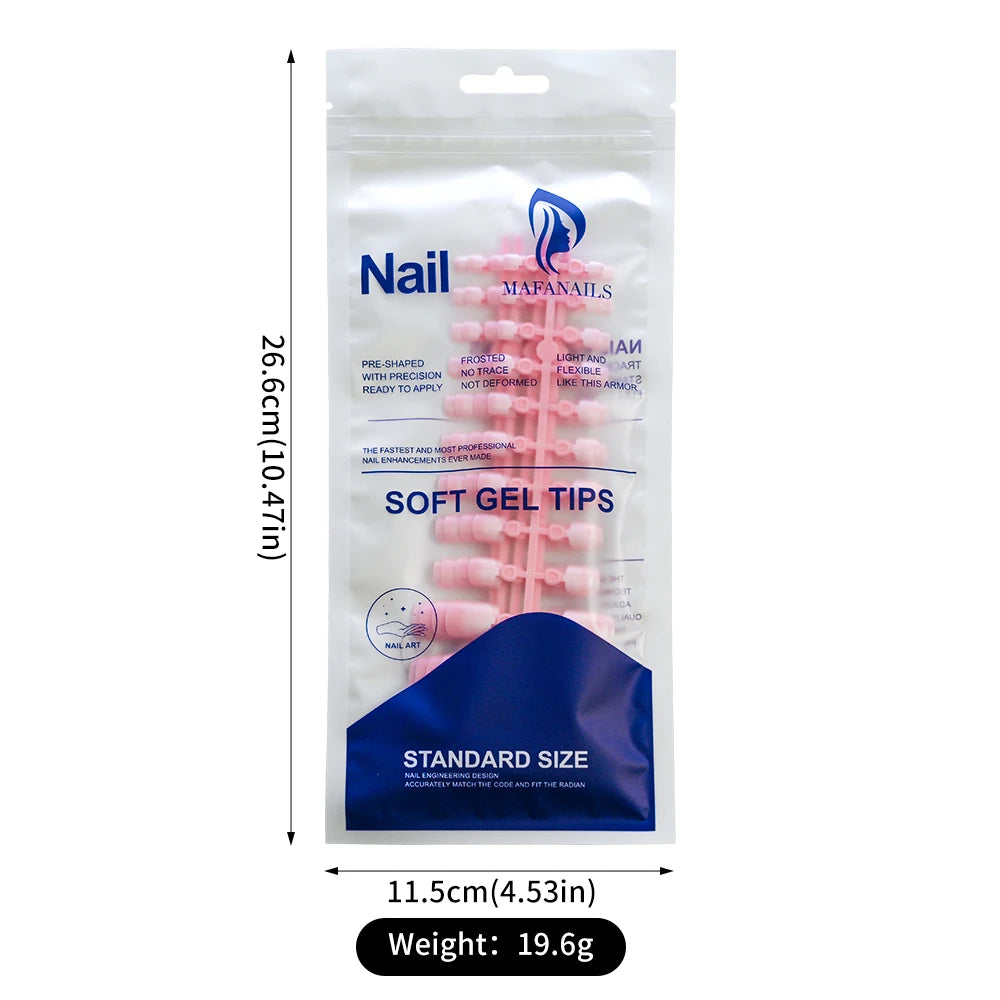 120pcs Square ToeNail Tips - Short French Tip Press On Toenails Pink Soft Gel Toe Nail Tips Full Cover Fake Toe Nail Extensions