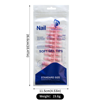 120pcs Square ToeNail Tips - Short French Tip Press On Toenails Pink Soft Gel Toe Nail Tips Full Cover Fake Toe Nail Extensions