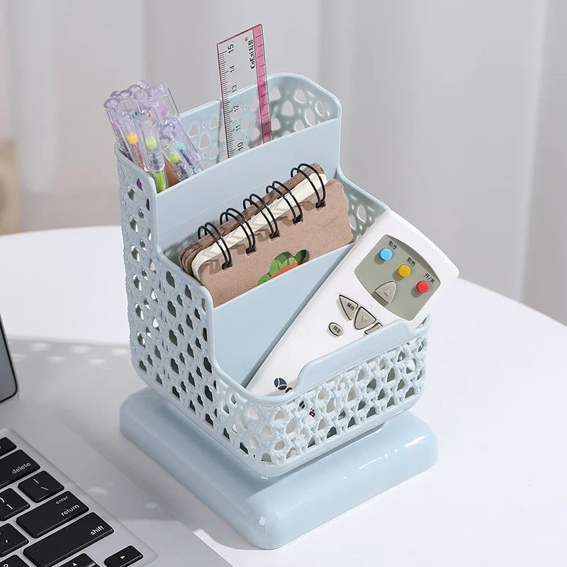 Stationery Desktop Organizer Storage Box for Pens Key Remote Control Jewelry Cosmetic Storage Home Office Stand Desktop Tidy