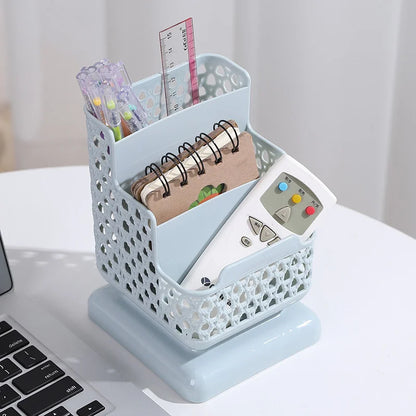 Stationery Desktop Organizer Storage Box for Pens Key Remote Control Jewelry Cosmetic Storage Home Office Stand Desktop Tidy