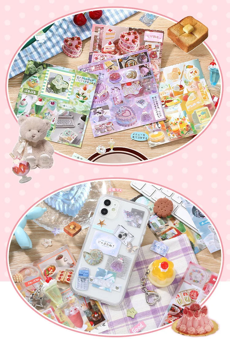 Mr. Paper, Japanese Cuisine Dessert Themed Stickers, Phone Cases, Scrapbooks, Notebooks, Diaries, Decorative Stationery Stickers
