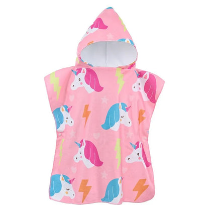0-5 Years Baby Towels Bath Care Newborn Shower Bathrobe Cape Cartoon Unicorn Boys Girls Hooded Cloak Kid Beach Bath Towel