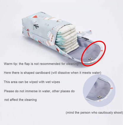 Baby Diaper Bag Outdoor Travel Portable Organizer Mini Nappy Bag Stroller Reusable Mummy Storage Diapers Handbag Baby Essentials