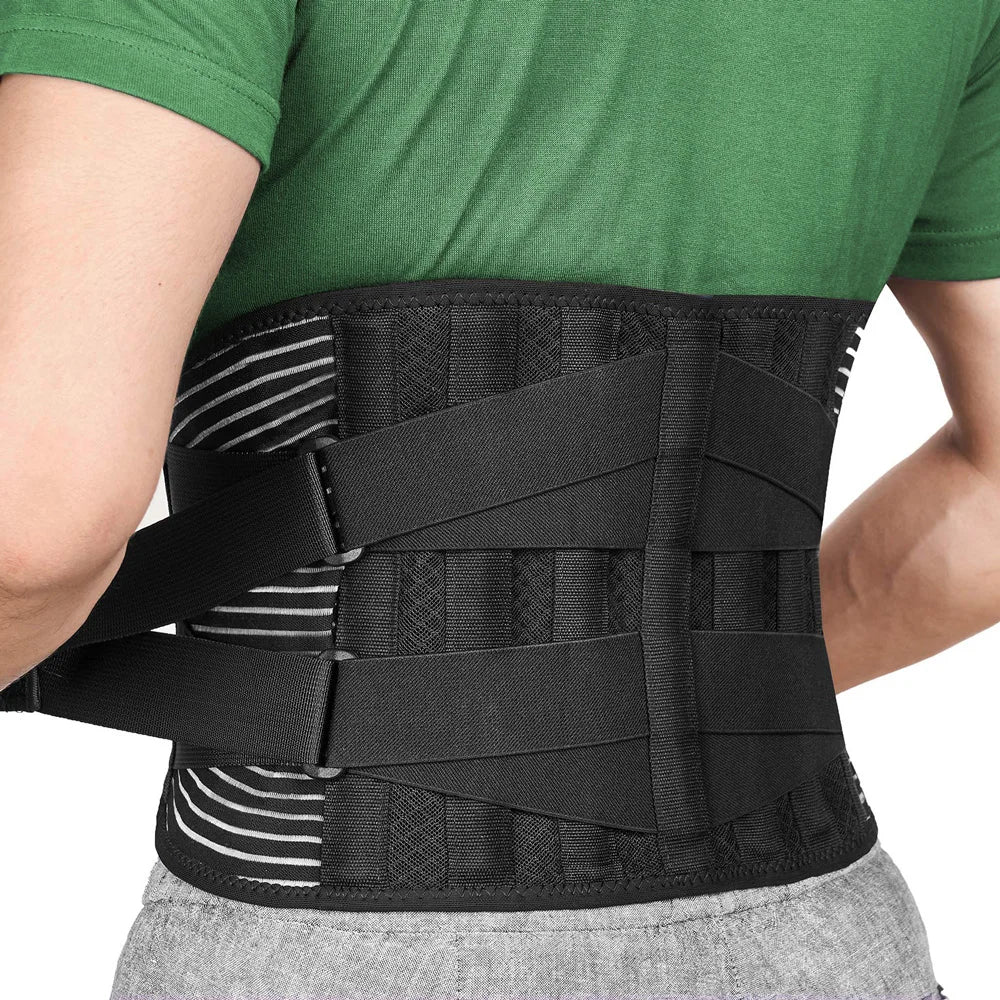 Back Braces Waist Belt Men Women Work Lower Back Pain Relief Breathable Anti-skid Spine Lumbar Support Belt