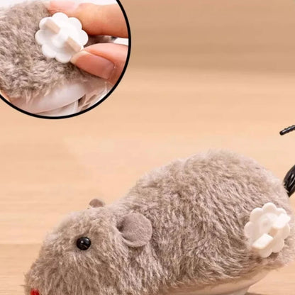 Interactive Cat Toy Electric Mouse Plush Automatic Teaser Kitten Toy Intelligent Obstacle Avoidance Pet Toy Cat Supplies