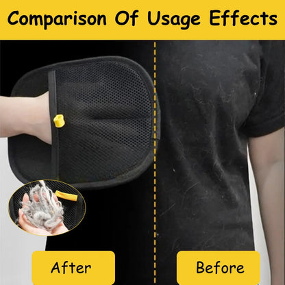 Pet Hair Removal Tool Reusable Static Removal Gloves, Double-Sided Grooming Gloves for Pets, Removes Pet Fur Hair for Carpets