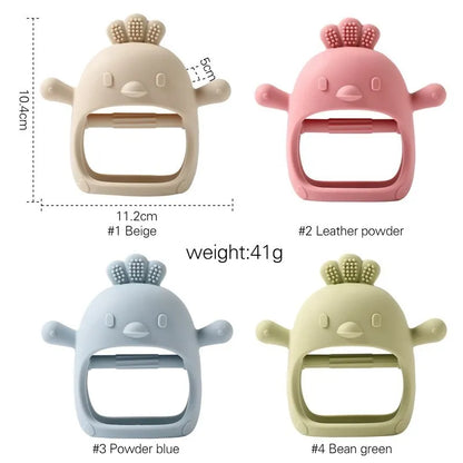 Baby Silicone Teethers Animal Food Grade Silicone Baby 0-12 Toys Silicone Teeth Grinding Stick Newborn Pacifier Accessories Toys