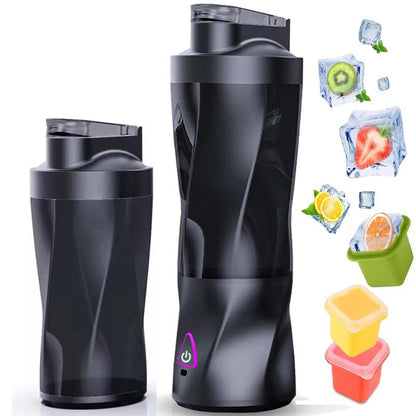 Portable Blender Mini Mixer Electric Juicer Machine Fresh Fruit Juice Blender for Travel Kitchen with 6 Blades