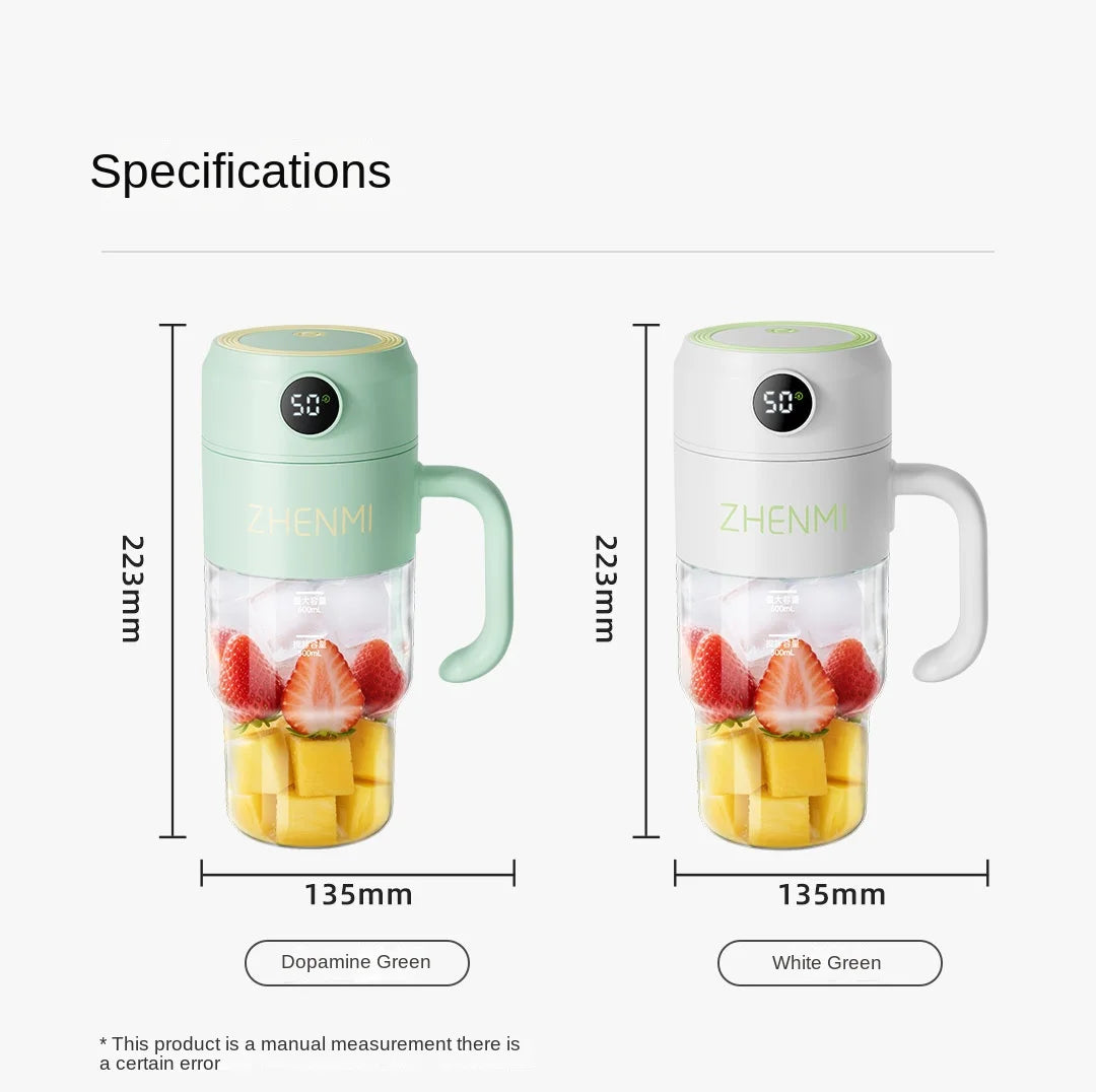 Portable Multifunction Fruit Juicer Blender 10 Blade Mini Ice Blender Smoothie Maker USB Charging Wireless Juice Extractor