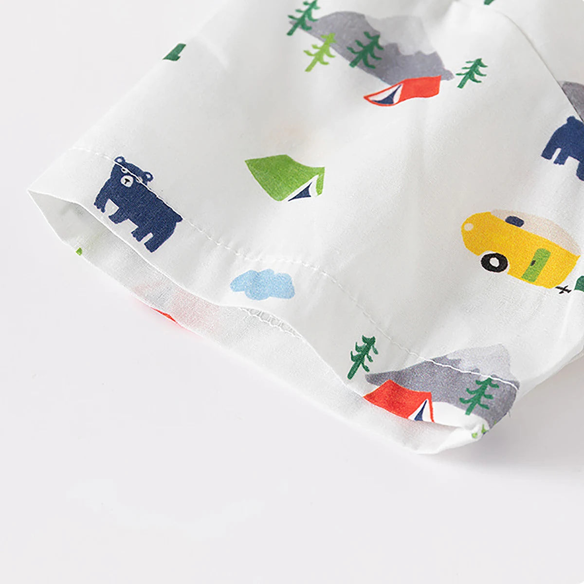 Baby Boys Printed Shirt Baby Short Sleeve Shirt Children Fashion Printed Shirt