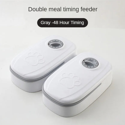 Pet Bowl Smart Timed Cat Feeder Quantitative Wet and Dry Food Single Meal Separation Home Use Automatic Feeding for Dogs & Cats