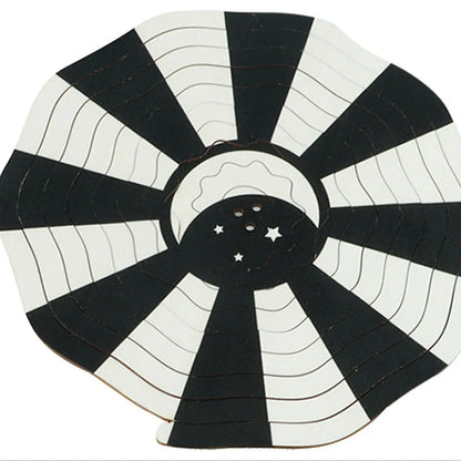 Baby Crib Mobile Black and White Nursery Crib Toy Creative Bed Bell for Ages 0+ Months Boy and Girl Newborn Infants Baby