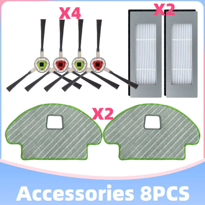 For iRobot Roomba Combo 111 / 113 R113840 Main Side Brush Hepa Filter Mop Cloths Replacement Part Robot Vacuums Accessory