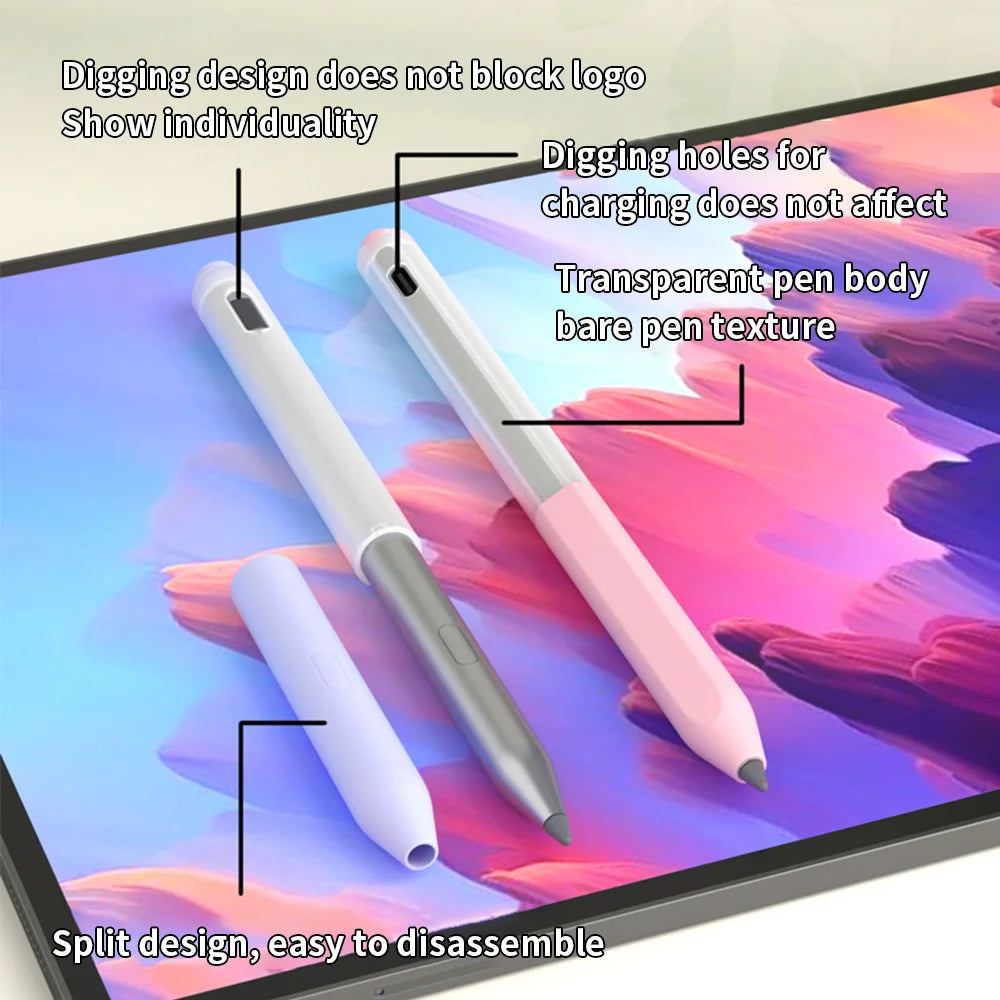 Case for Lenovo 3 Stylus Pen Cases Antislip Silicone Pen Cover for Lenovo 3nd Generation Shockproof Protective Pencil Covers