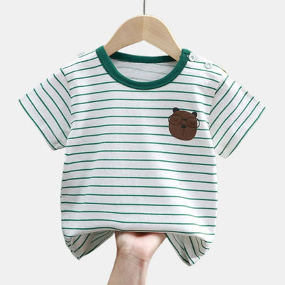 Children's Clothing T-Shirt  Kids Clothes Boys Girls Summer Cartoon Tops Short Sleeve Clothes 100% Cotton Baby Clothing