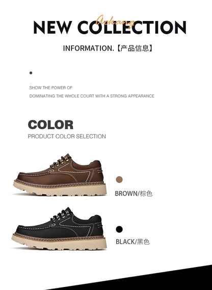 Outdoor Hiking Shoes Men Sneakers Summer Slip on Casual Men Shoes Breathable Suede Leather Shoe Anti-skid Walking Shoes Footwear