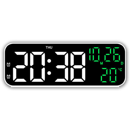 Electronic Clock Simple Sound Control Alarm Clock Multi-function LED Clock Multi-group Alarm Clock Temperature Display