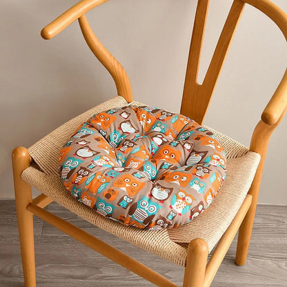 40*40cm Thicken Dining Chair Cushion Warm 10styles Student Seat Cushion Non-slip Round Cushion Student Office Home