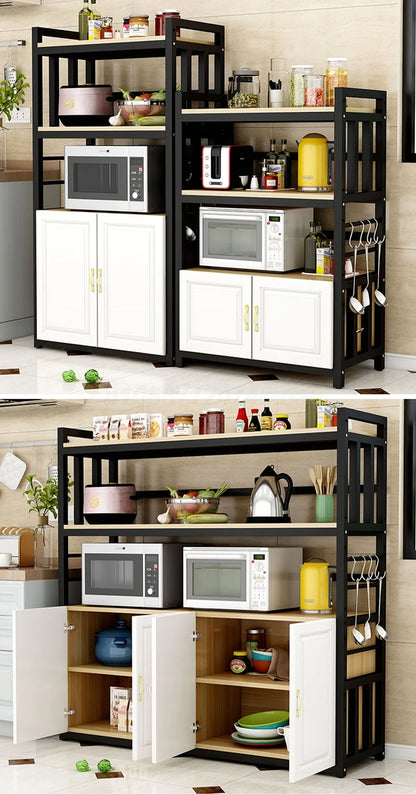 Kitchen  Islands Shelf  Storage Rack Home Organizer Cabinet Furniture With Non-slip Feet For Kitchens Complete Cabinets
