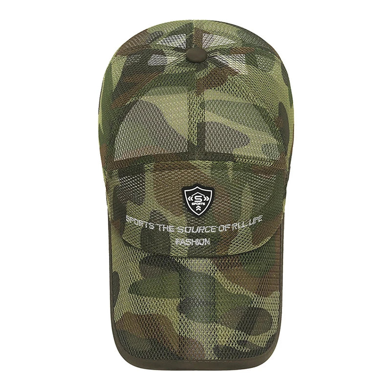 Outdoor Camouflage Mesh Baseball Cap Men Cap Summer Unisex Men And Women Camo Baseball Cap Trucker Hat Casquett