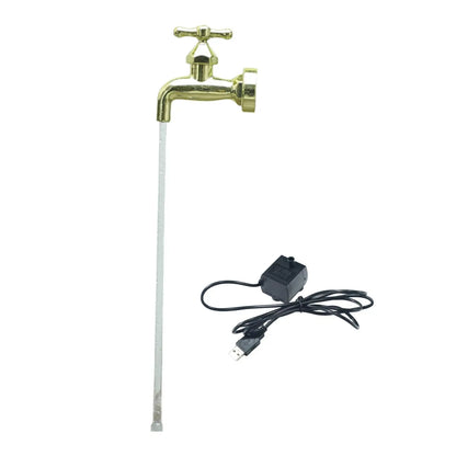 Invisible Flowing Spout Watering Can Fountain Home USB Floating Tap Water Fountain for Courtyard DIY Art Decor Yard Lawn Pools