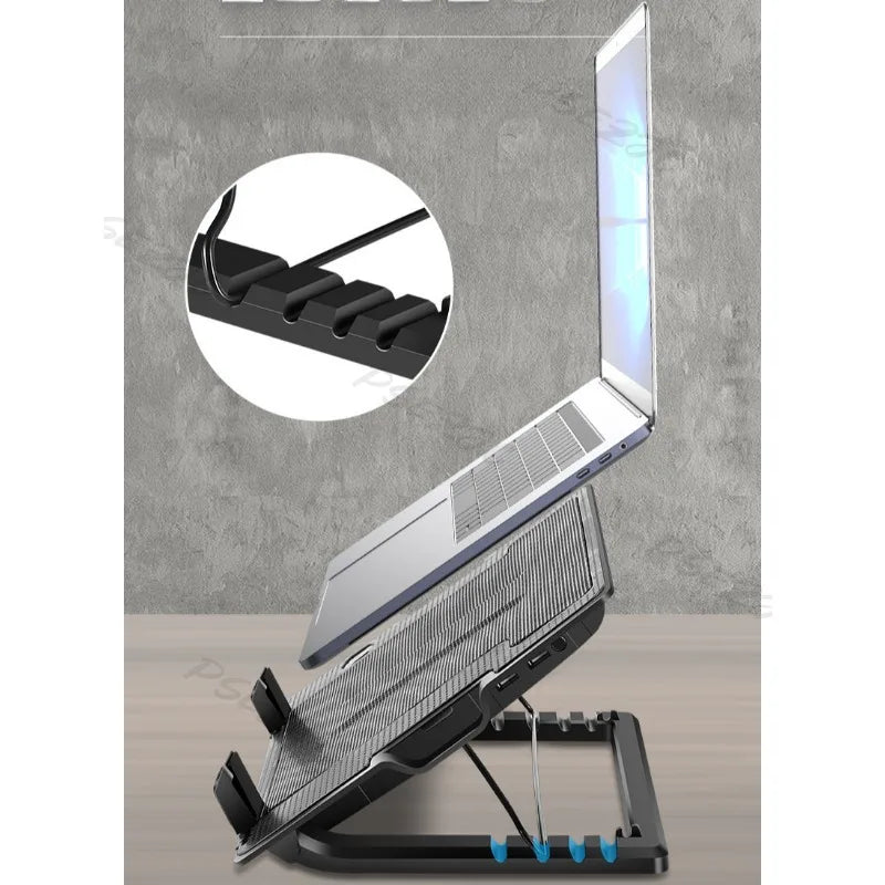 Laptop Cooling Base Is Suitable for 10 Inch/17 Inch Notebook Coolers with Adjustable Lifting and Strong Wind Power