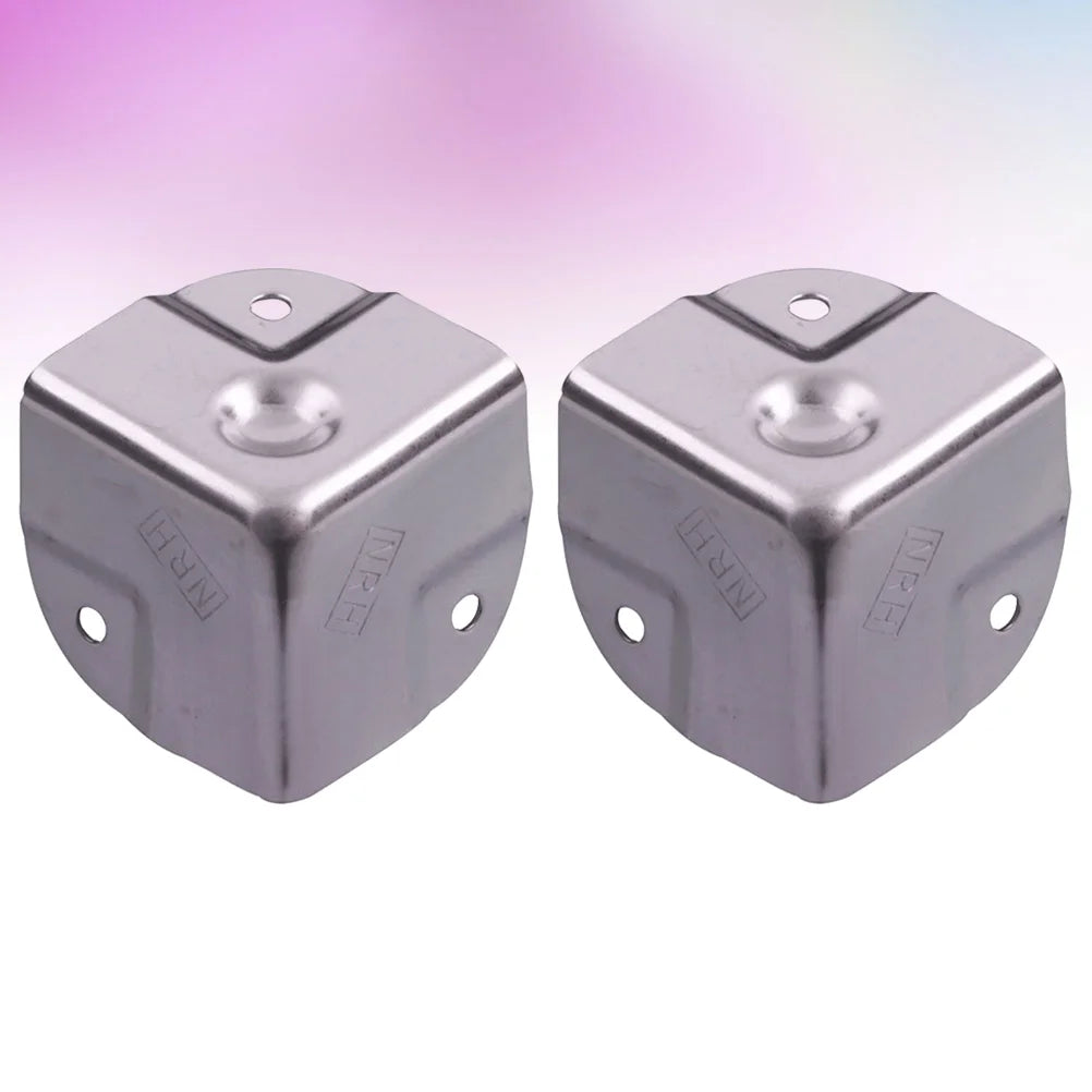 4 Pcs Stainless Steel Corner Protectors Decorative Edge Guards For Furniture Box Wrap Table Guard Hardware Brackets