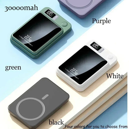 Power Bank 22.5W Magnetic Wireless Portable Chargers 30000mAh Super Fast Charging Powerbank External Battery for Iphone Xiaomi