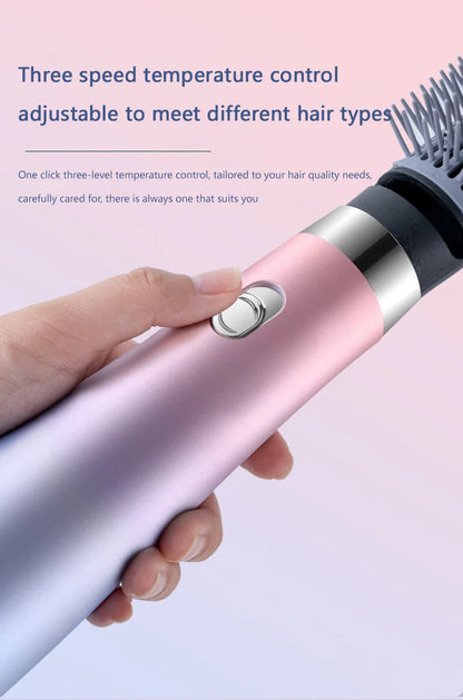 Hair Dryer Portable Comb lonic Hair Straightening Brush Hot Air Curling For Hair Roller Blow Dryer Quick Dry Hair Curler Curling