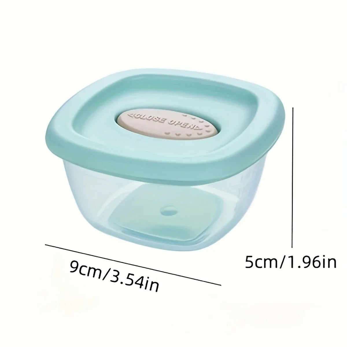 4Pcs Square Reusable Baby Food Sealing Container with Lid, Perfect for Kitchen Storage and Storage & Sealed of Baby Food